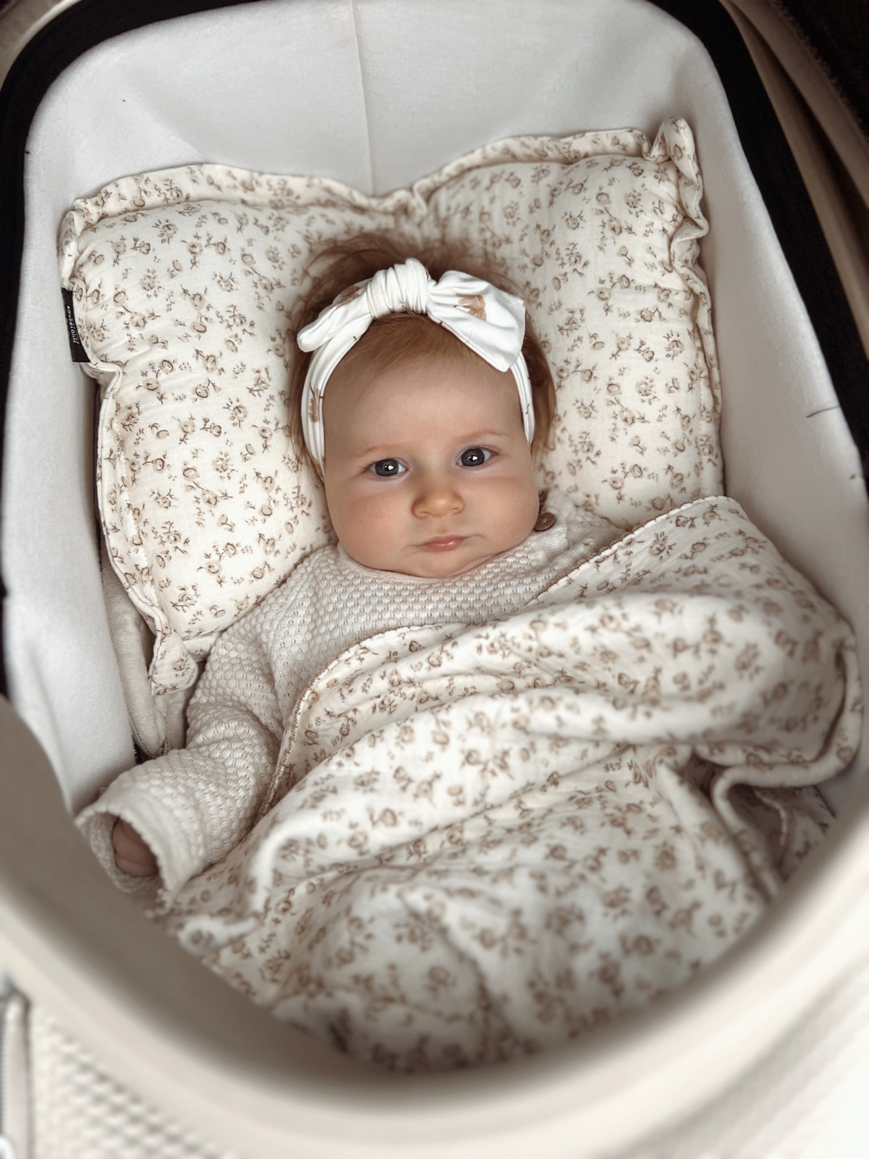 Blockley Floral Muslin Blanket