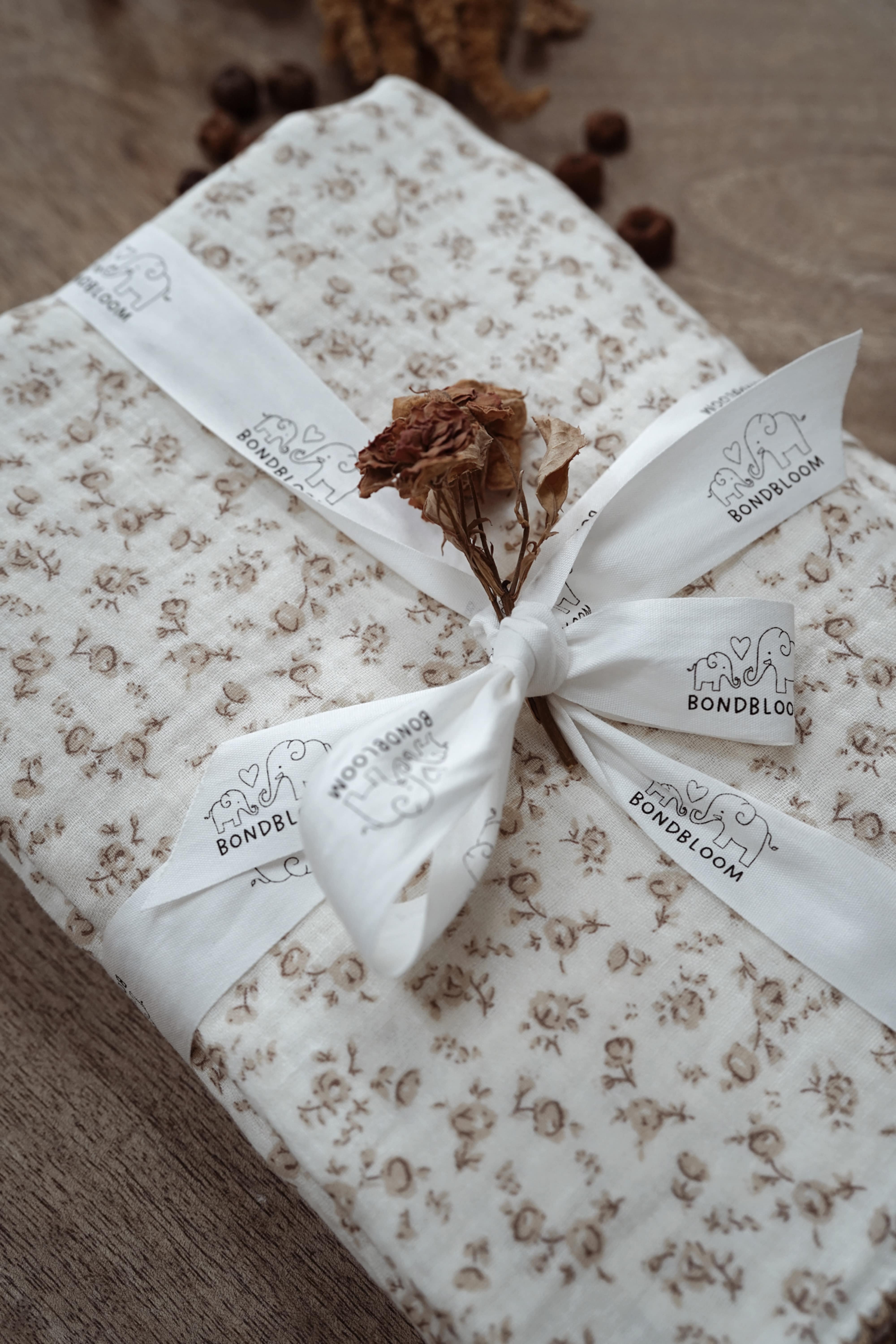 Blockley Floral Muslin Blanket