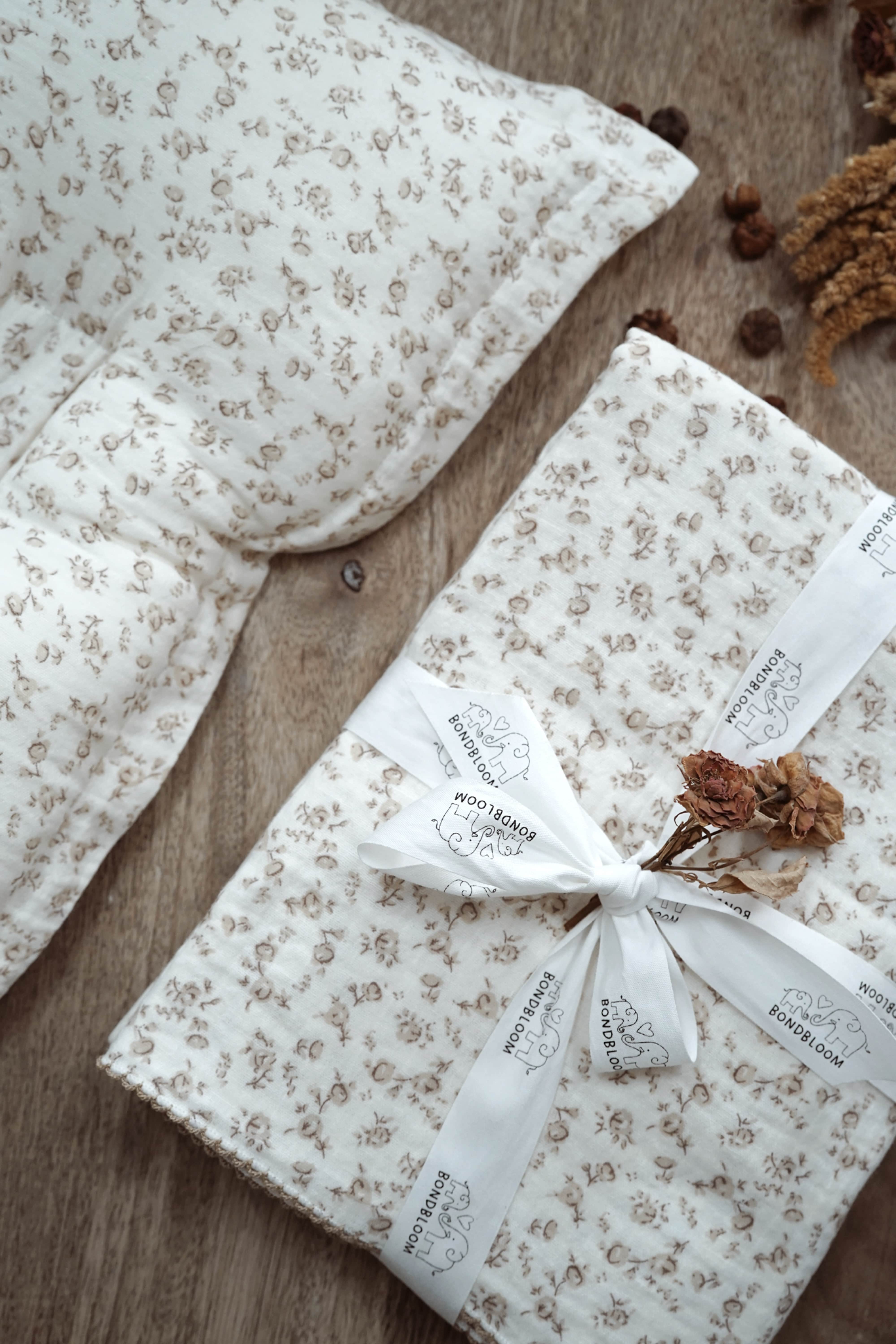 Blockley Floral Muslin Blanket